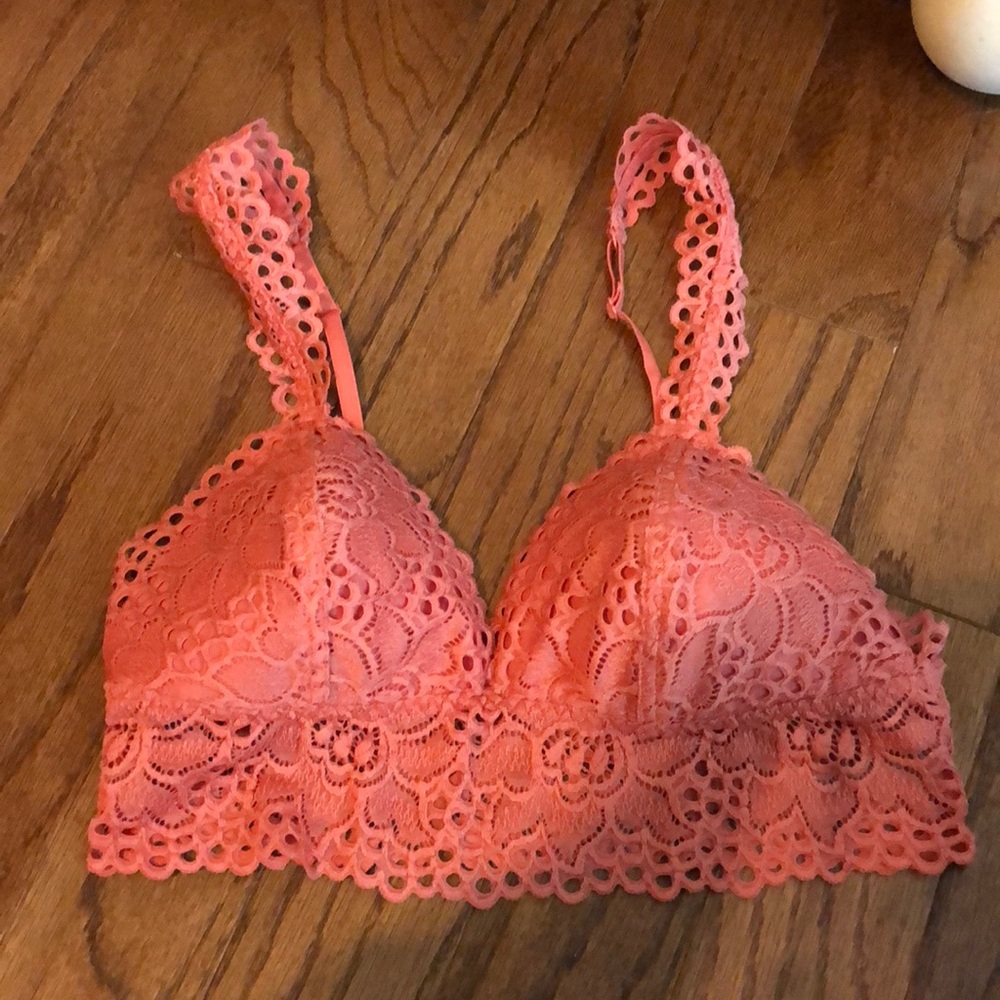 Terra-cotta colored aerie bralette with padding
